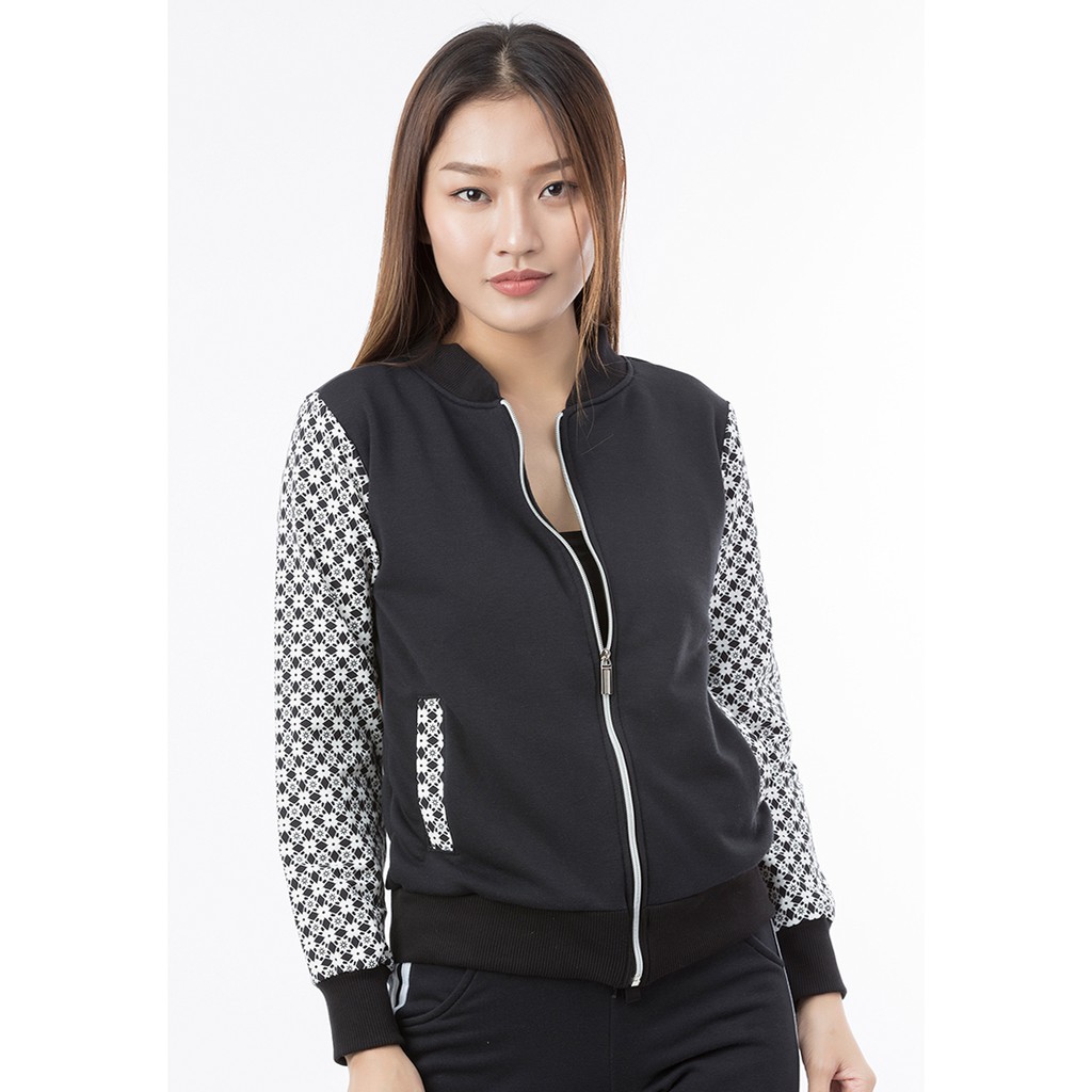 Phúc An - áo khoác nữ không nón - 4014den