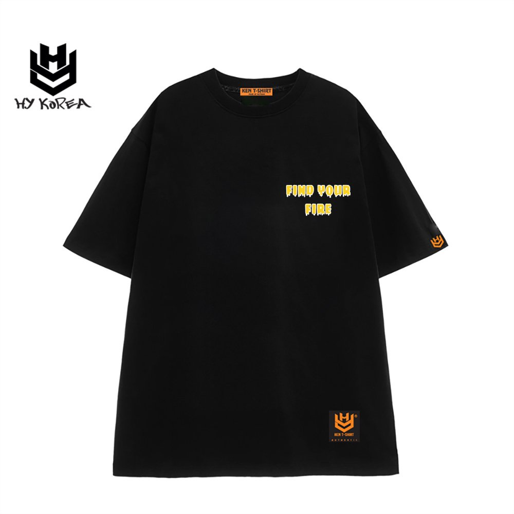 Áo thun tay lỡ HY KOREA nam nữ form rộng in hình Tượng ERROR 752