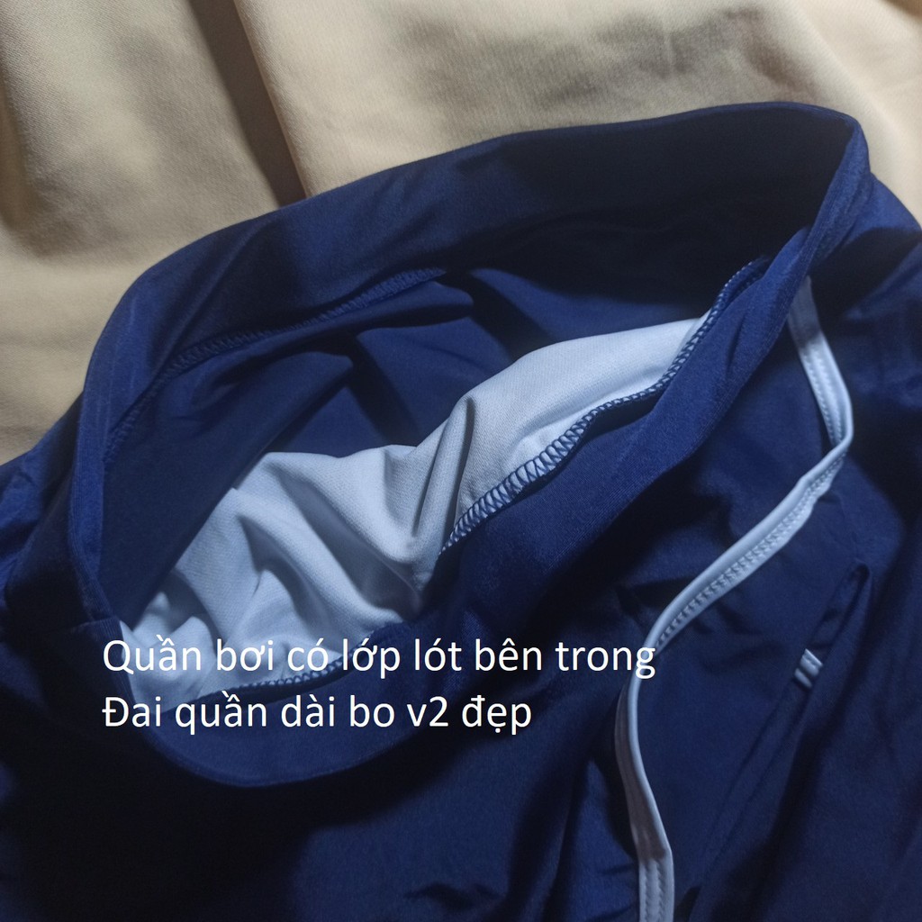 Có sẵn bộ đồ bơi nữ thun lạnh thể thao cá tính - Ảnh thật