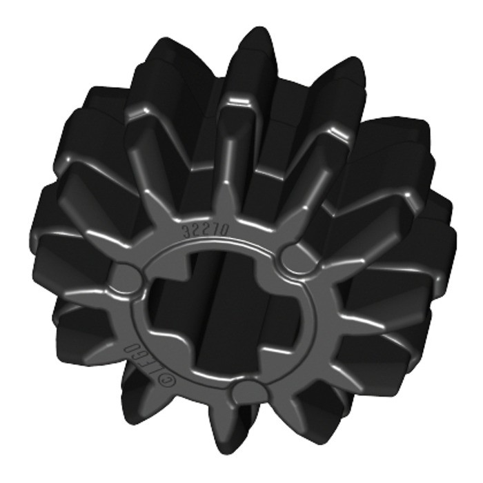 LEGO Bánh Răng 12 Răng Hình Nón Đôi, Màu Đen ID 4177431 32270
