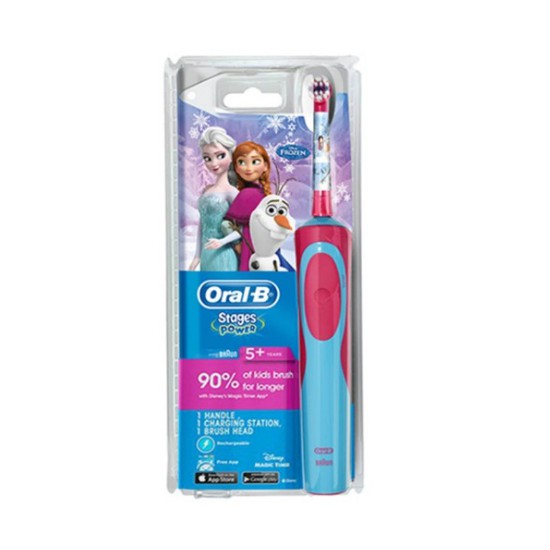 Bàn chải đánh răng điện cho bé gái Oral B Vitality Kids Frozen Power Brush