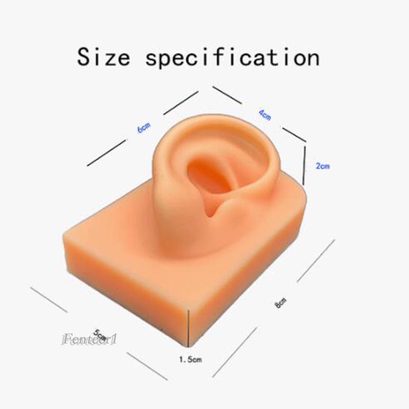 [Hàng mới về] Mô hình tai giả bằng silicon màu đen dùng tập luyện tại nhà/văn phòng