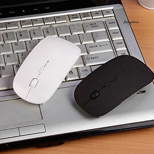 Chuột Không Dây Siêu Mỏng 2.4 Ghz + Đầu Nhận Usb Cho Macbook Laptop Pc