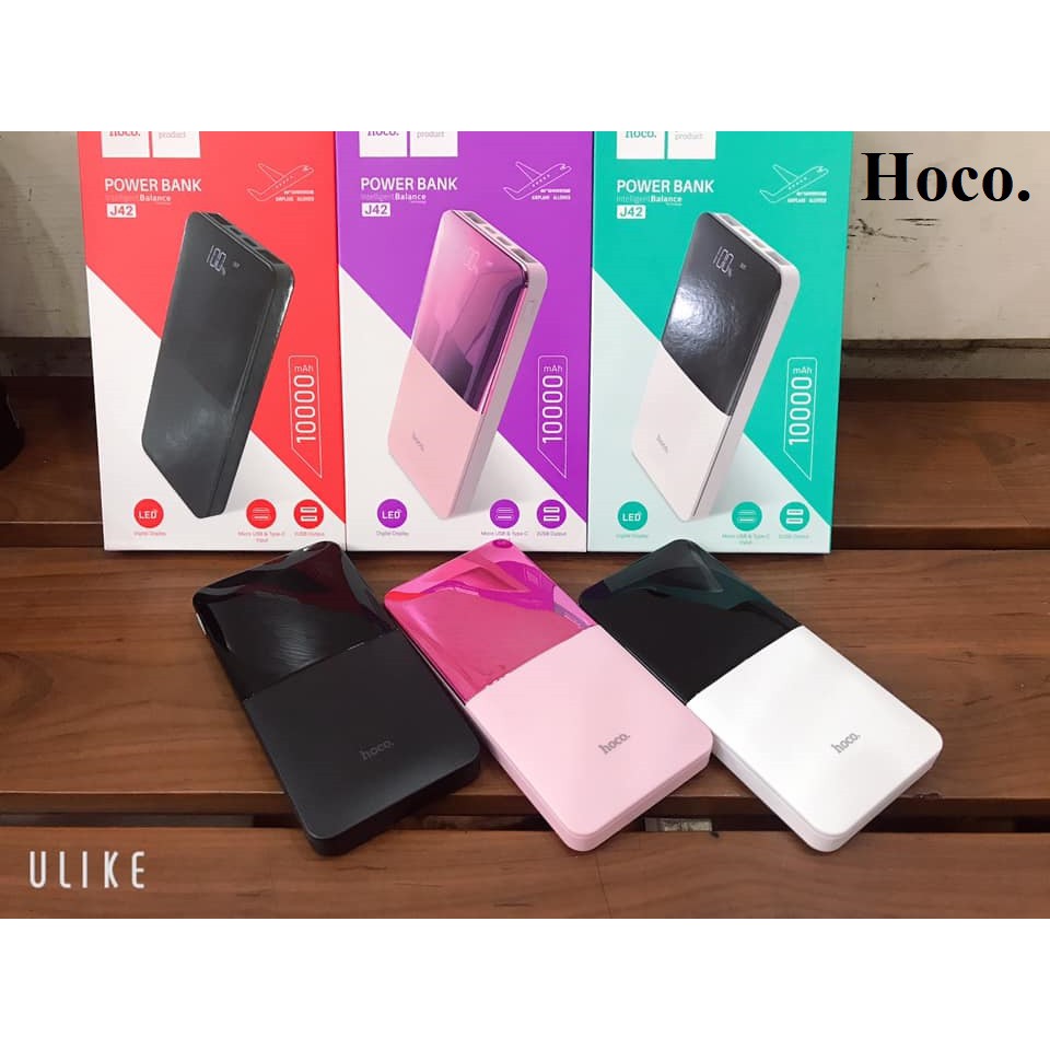 Pin sạc dự phòng Hoco J42 20000mAh - 10.000mAh - Hàng chính hãng ( BH Vàng )