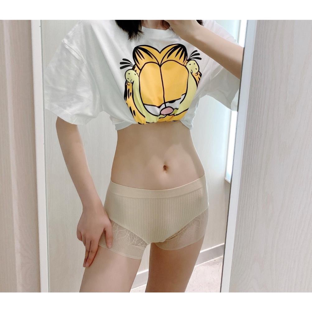 Quần Đùi Mặc váy Cotton Tăm Viền Ren Siêu Hot Siêu Xinh  A56