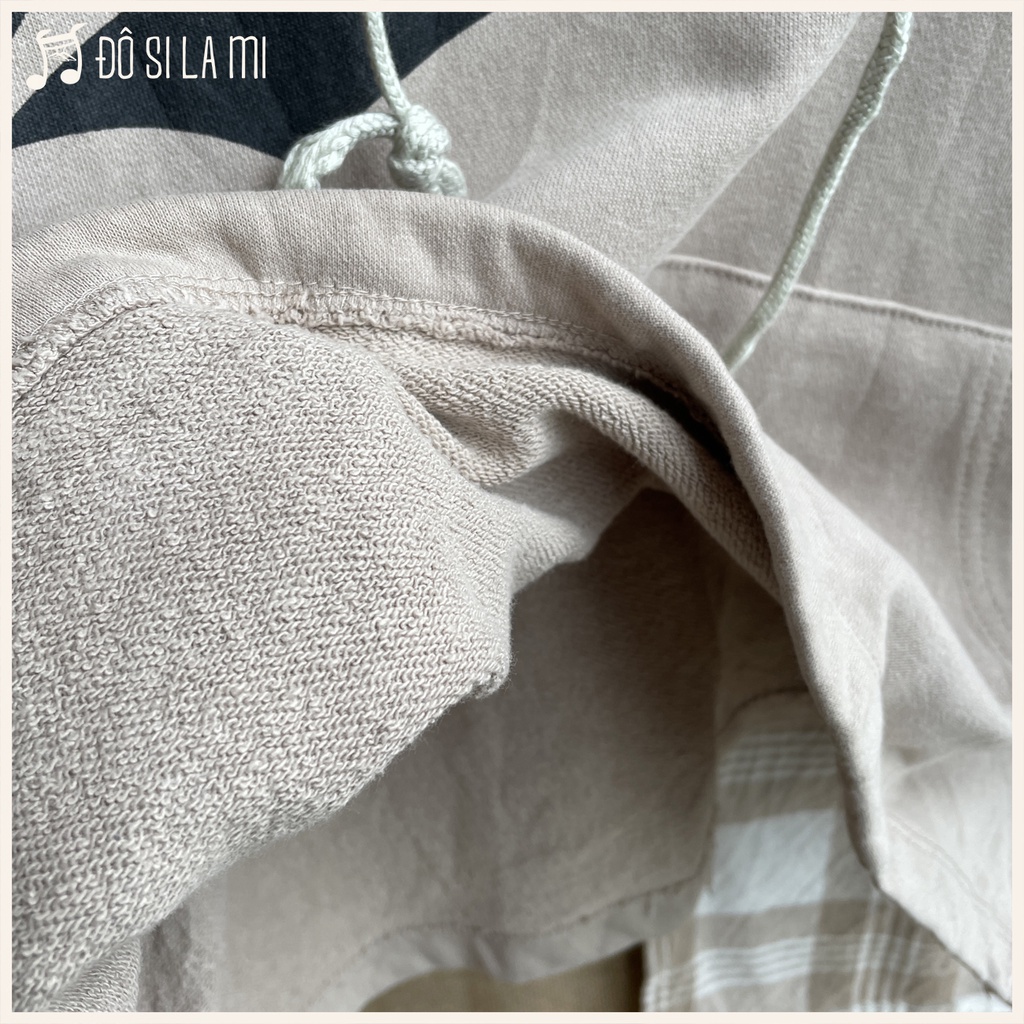 Áo Hoodie Chất Nỉ Màu Nâu Vintage | Secondhand | Đô Si La Mi | DD15 |