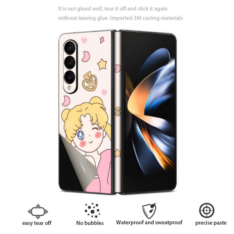 Miếng Dán Điện Thoại Dễ thương Samsung Galaxy Z Fold 4 5G Phim bảo vệ điện thoại di động ZFold 3 Bản lề bảo vệ phim ZFold 2 ZFold Miếng Dán W20 W21 W22 W23