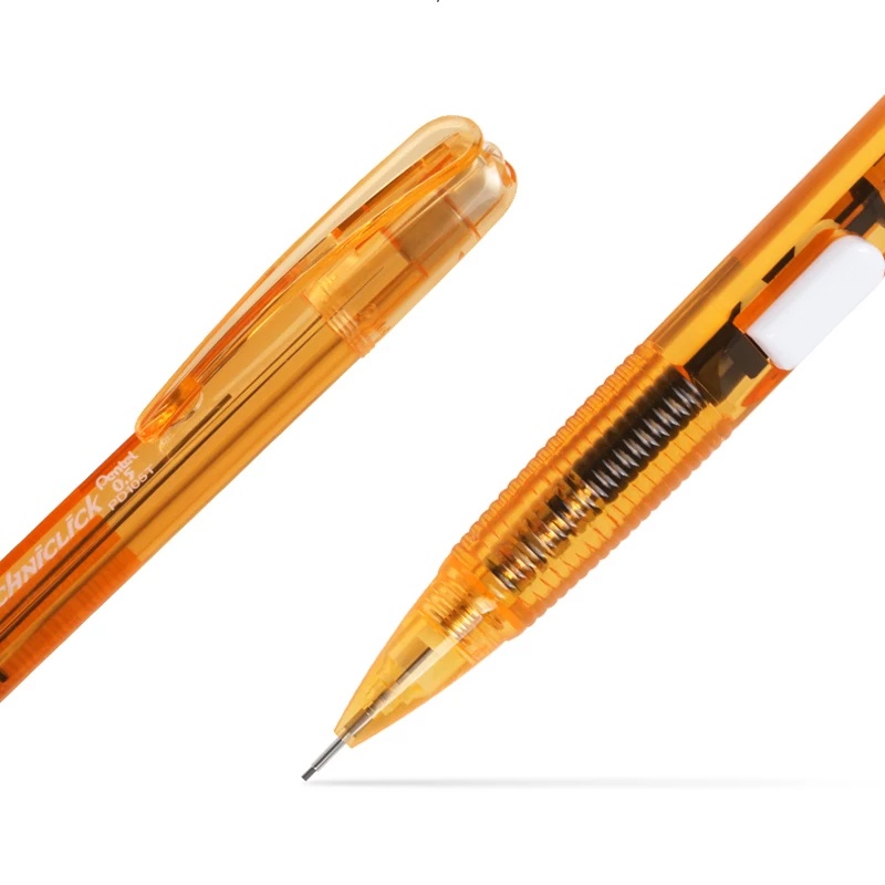 Bút Chì Kim /Bút Chì Bấm Thân Giữa Pentel PD105  Ngòi 0.5mm, Thân Trong/ Thân màu Đẹp Mắt /Vỏ Nhiều Màu