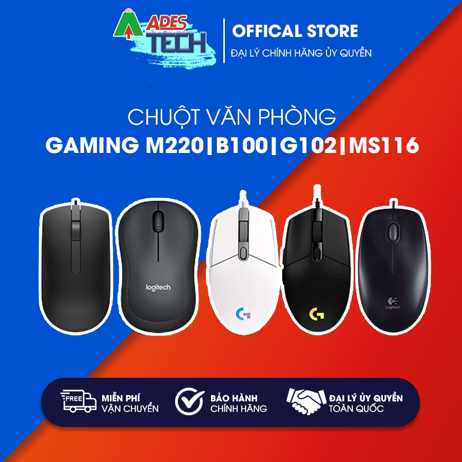 Chuột Văn Phòng, Gaming M220 | B100 | G102 | MS116 Giá Rẻ Chất Lượng Cao - Bảo hành 3 tháng