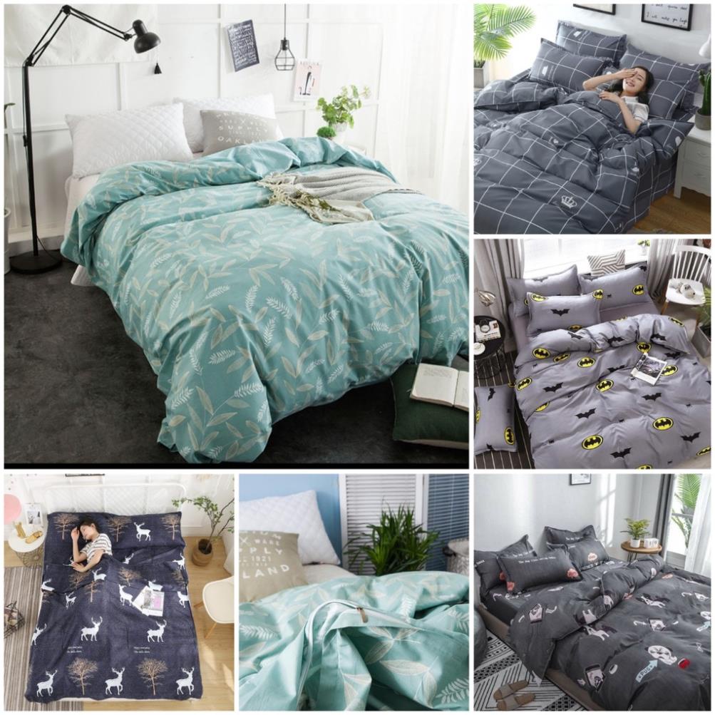 Bộ 5 Món Vỏ Chăn Ga Gối Coton poly cao cấp ( không kèm ruột )