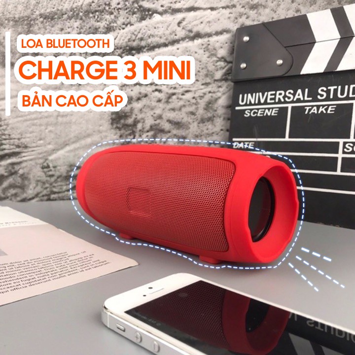 Loa Bluetooth Charge 3 Mini Cầm Tay ⚡️𝐀̂𝐌 𝐓𝐇𝐀𝐍𝐇 Đ𝐈̉𝐍𝐇⚡️ Vỏ Nhôm, Siêu Bền Và Êm Tai Có Hỗ Trợ Thẻ Nhớ Và USB