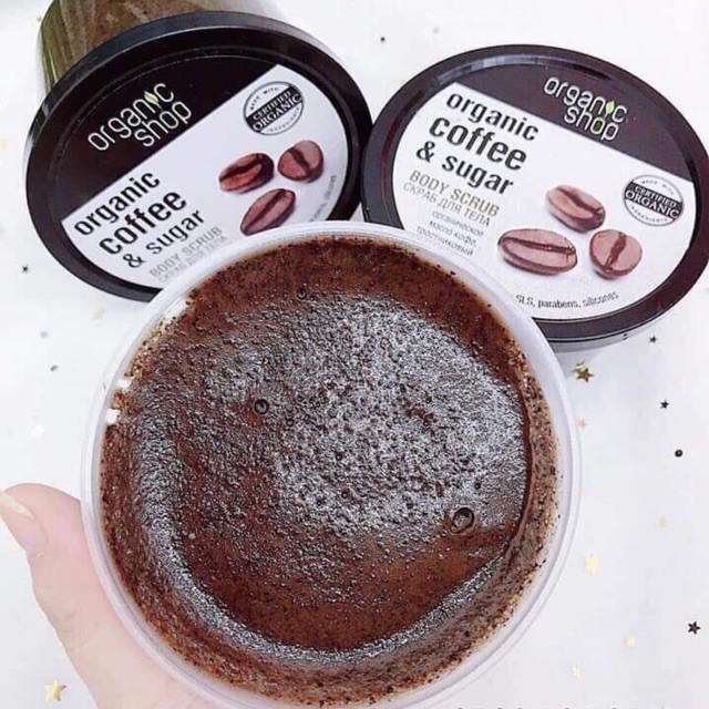 Tẩy Tế Bào Chết Body Organic Shop Coffee Sugar Body Scrub