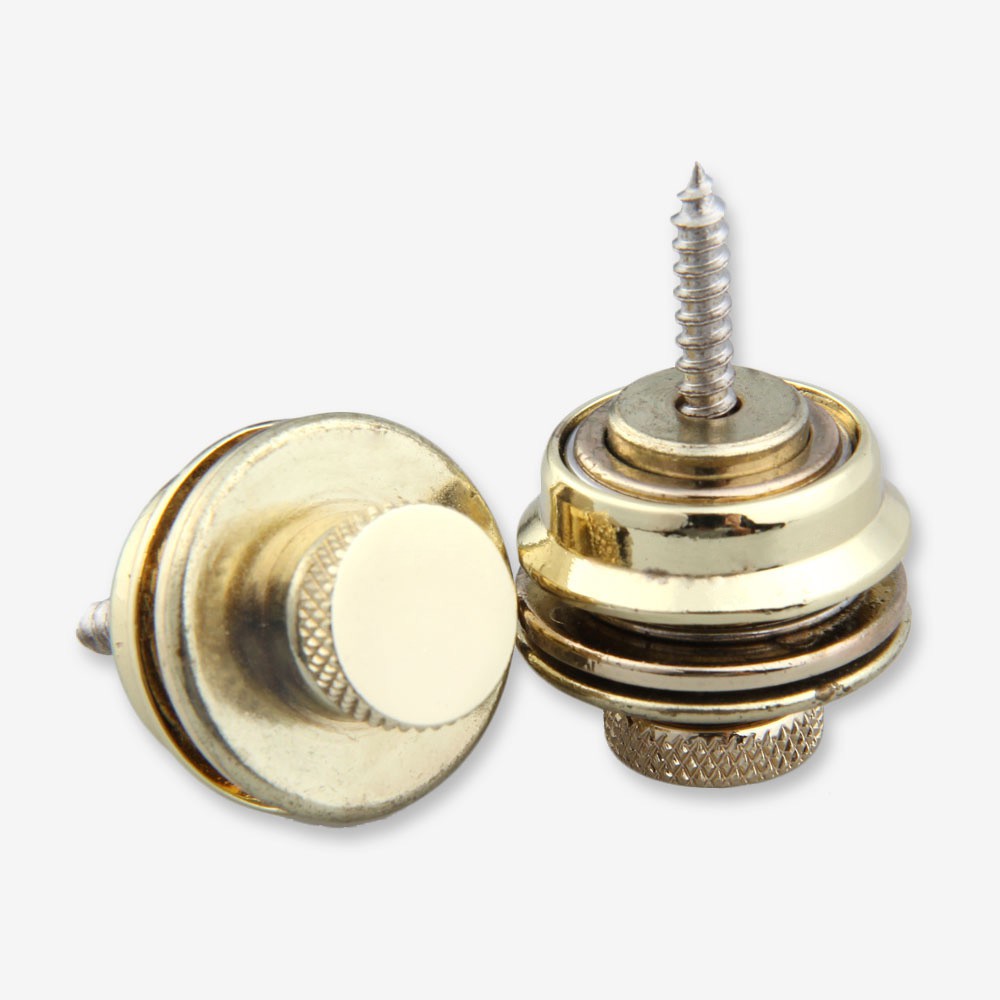 Set 2 chốt khóa cho dây đeo đàn guitar an toàn thiết kế đầu phẳng