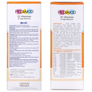 Thực phẩm chức năng PediaKID 22 Vitamines 125ml