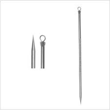 Que nặn mụn trứng cá inox 2 đầu cao cấp
