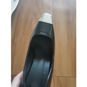 Giày cao gót mũi kim loại da bóng đế 6cm và 8cm