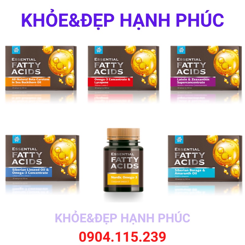 Thực phẩm bảo vệ sức khỏe Essential Fatty Acids Nordic Omega-3 – 60 viên/lọ