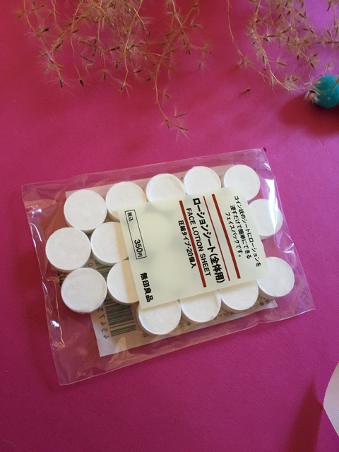 Mặt nạ giấy nén Muji Lotion Mask 20 viên