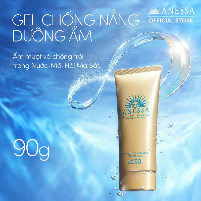 Bộ 2 Gel chống nắng bảo vệ hoàn hảo Anessa Perfect UV Sunscreen Skincare Gel 90g