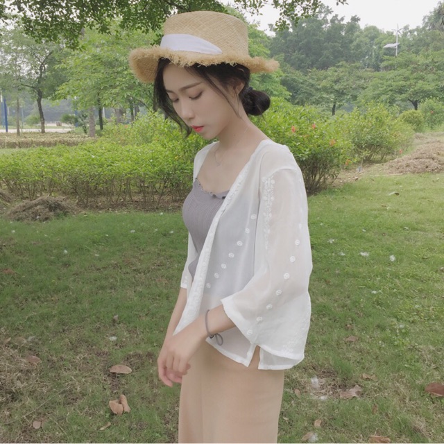 áo khoác voan ngắn - NTVV