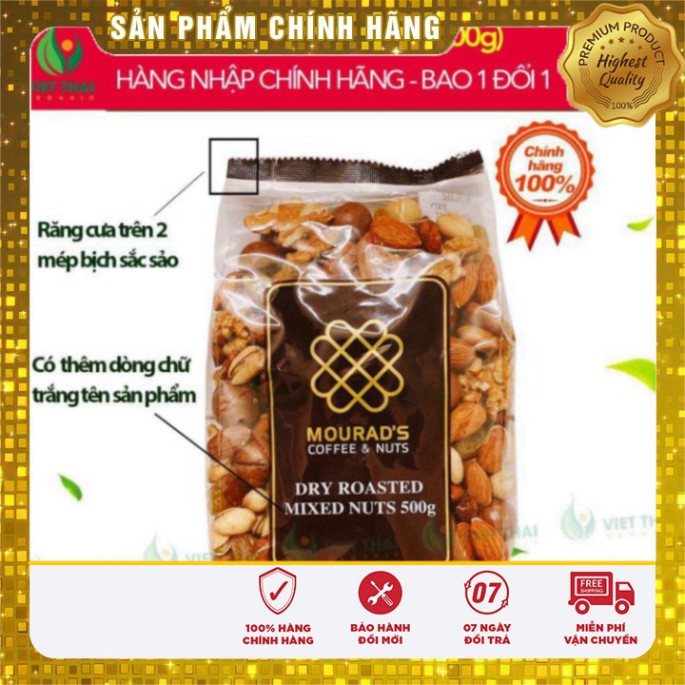 [BÁN SỈ] Hạt Hỗn Hợp Mix Nut Mourad Chính Hãng Hạnh Nhân Óc Chó Macca Bí Xanh Dẻ Cười FREE SHIP Hạt Mix Mourad Úc Nhập