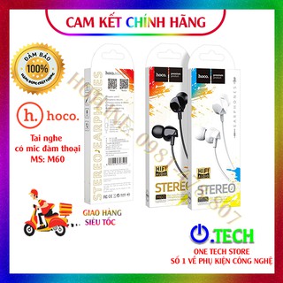 [CHÍNH HÃNG]-Tai nghe Hoco m60 -Âm chất cực hay, kiểu dang thời trang, có micro đàm thoại-Bảo hành 06 tháng