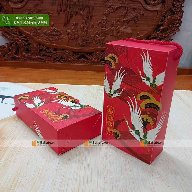 Bộ 10 hộp trung thu 2 bánh 150g - 250g chim hạc