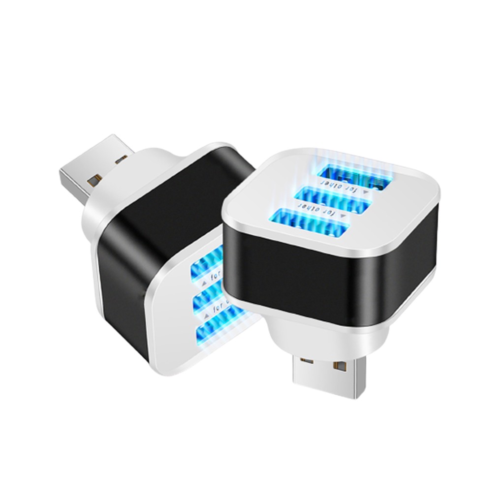 Đầu chia cổng sạc USB 3 trong 1 tiện dụng chất lượng cao tùy chọn màu sắc