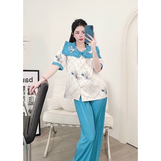 PYJAMA LỤA DÀI HOẠ TIẾT CAO CẤP MÃ 2022-149
