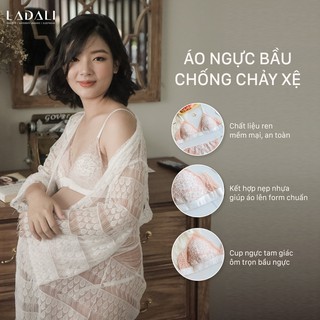 Đồ lót cho mẹ bầu Ladali cao cấp, áo ngực bầu chống chảy xệ không gọng, mút mỏng B07 - Hồng