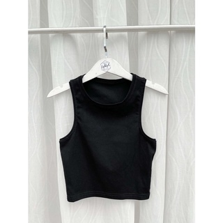 Áo Ba Lỗ Croptop EIGHTYK Thun Borip Trơn
