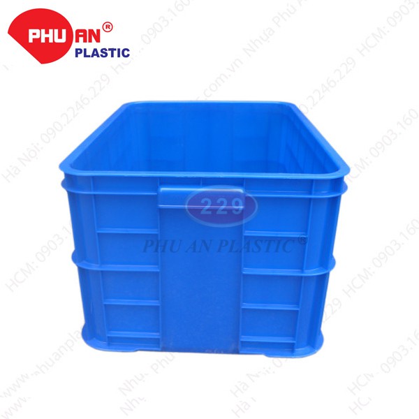 Thùng nhựa HS019 Nhựa Phú An - Kt: 610x420x310mm