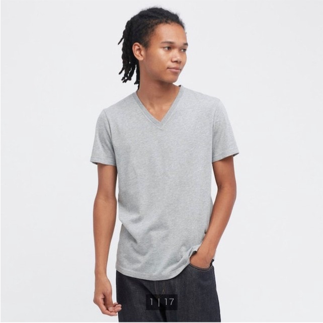 ÁO THUN NAM CỔ TIM UNIQLO