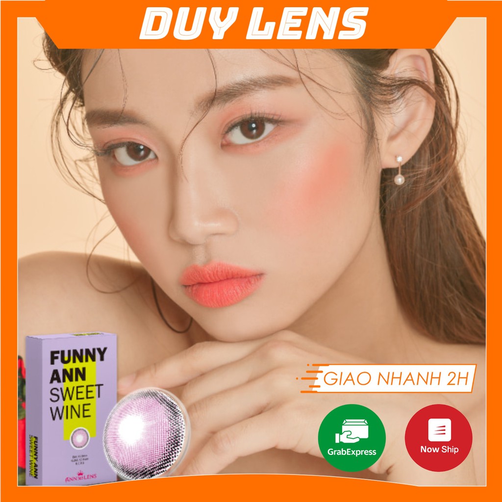 Kính áp tròng nội địa Hàn Ann365 - Lens cận độ ẩm cao hạn 1 tháng