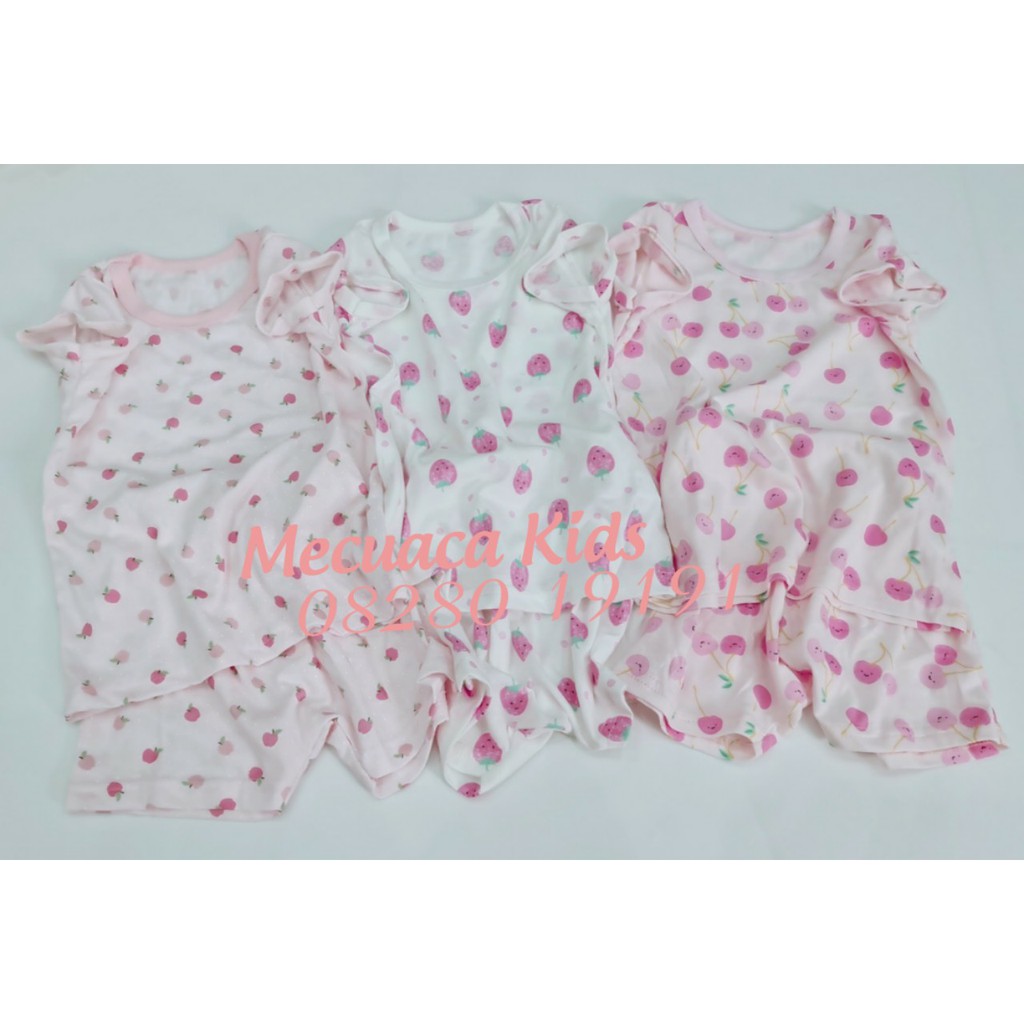 [1-5y] [CHỌN MẪU] Set 2 bộ cộc tay/bộ ngủ/bộ mặc nhà hè cotton giấy vải xuất Hàn mềm mịn cho bé/bé gái