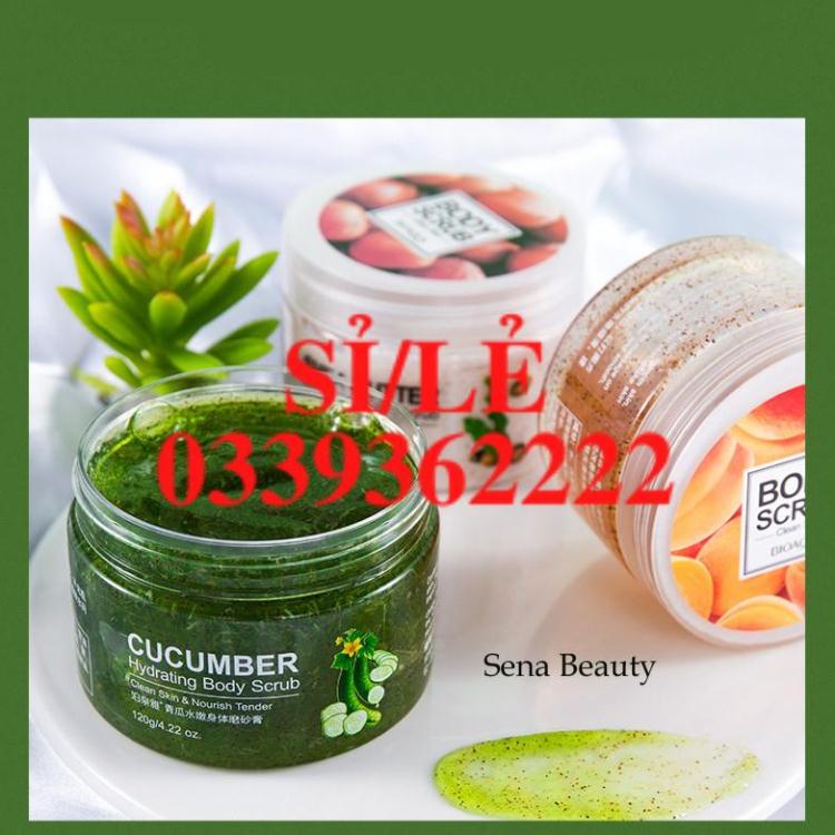 [ CHÍNH HÃNG ] Tẩy da chết body dưỡng ẩm sáng da Bioaqua 120G Sena Beauty  HAIANHSHOP