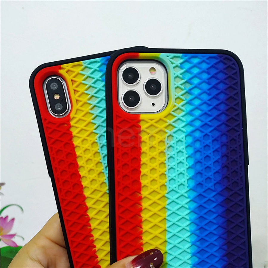 Ốp điện thoại silicon cao su kiểu đế giày waffle thích hợp cho Iphone 12 Mini 12 Pro 11 Xr X Xs Max 8 7 6 6s Plus