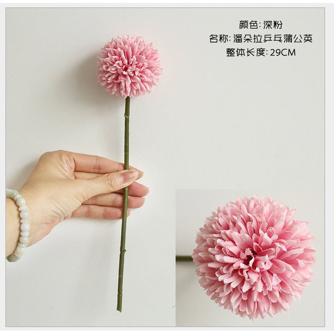 [HCM] Hoa giả - Cành Hoa Bồ Công Anh Vải lụa loại 1 màu pastel đẹp tinh tế như hình chụp