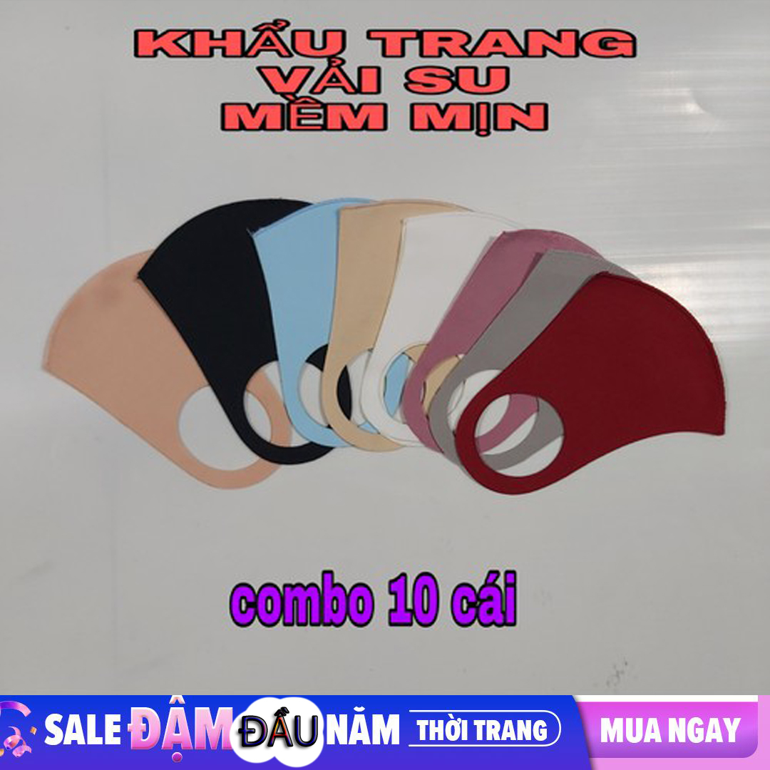 Combo 6 khẩu trang vải su mềm mịn chống bụi tốt - giá cực TỐT