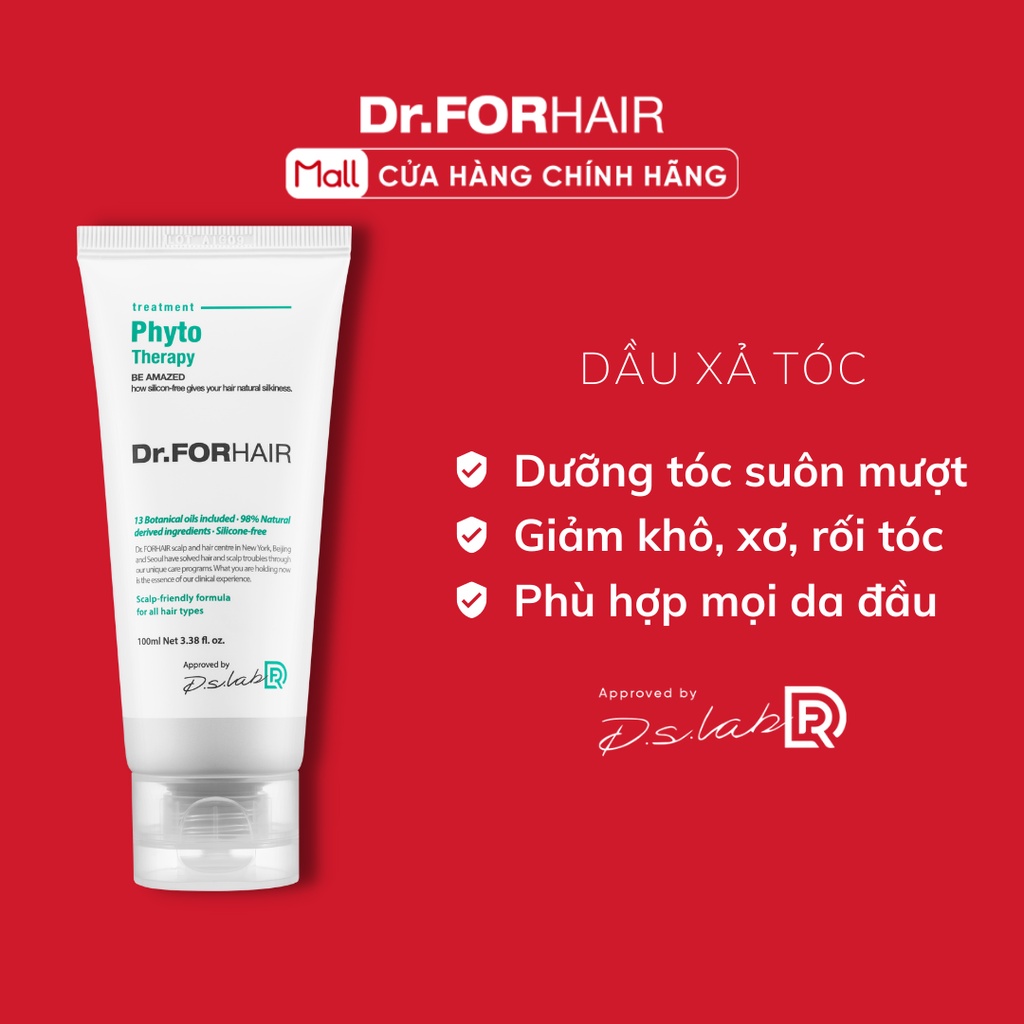 Dầu Xả Dưỡng Tóc Dr.FORHAIR Chăm Sóc Da Đầu Nhạy Cảm Dr For Hair Phyto Therapy 100ml