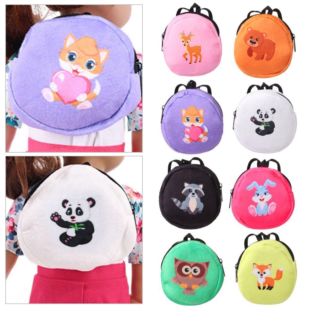Ba Lô Cầu Vồng Hoạt Hình Cho Búp Bê 43cm