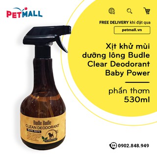 Xịt khử mùi dưỡng lông Budle Clear Deodorant Baby Power 530ml - phấn thumbnail