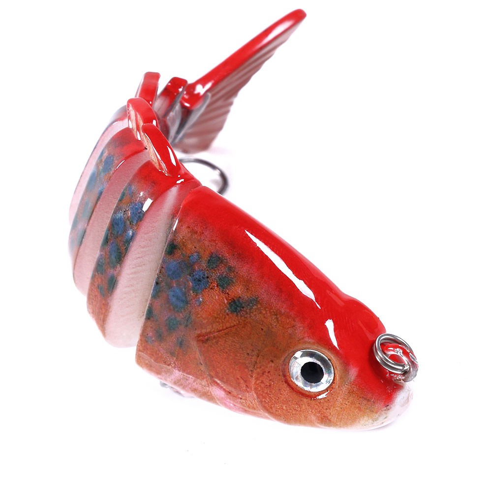 Mồi câu cá nhân tạo 6 khớp 8cm 13g