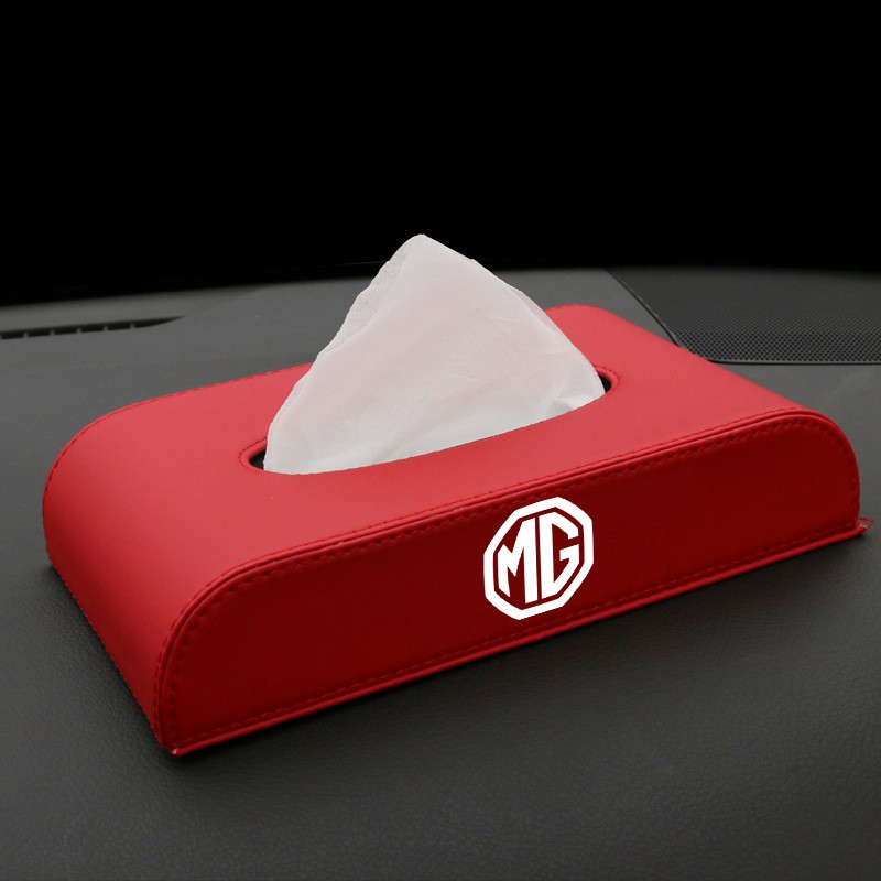 Hộp đựng khăn giấy bằng da PU cao cấp cho xe hơi Morris Garages Mg Zs Hs Gs Mg 5 Mg 6 Mg 7