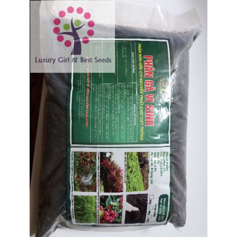 Phân gà ủ hoai phân gà vi sinh hữu cơ Đồng Thành Công DTC loại 2kg - Shop Phân Bón và Hạt Giống