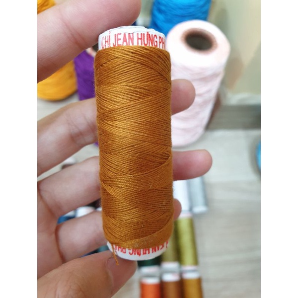 Chỉ May Vải Jean/ Chỉ Sợi Lớn 1 Ống 200 Yard