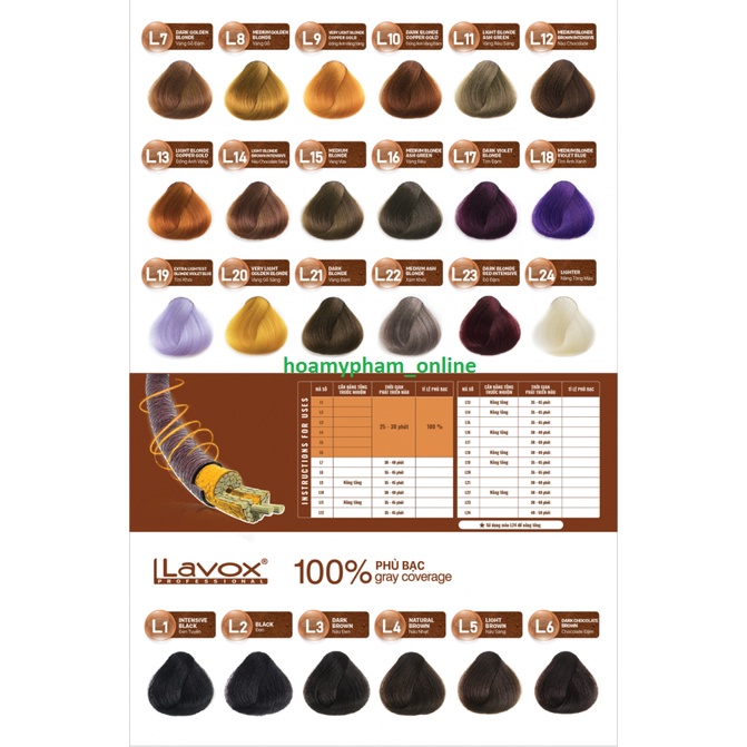 NHUỘM MÀU THỜI TRANG 💖 Kèm Chai Oxy Trợ Nhuộm + Dầu Xả Giữ Màu Tóc + Găng Tay💖 L11 + L24