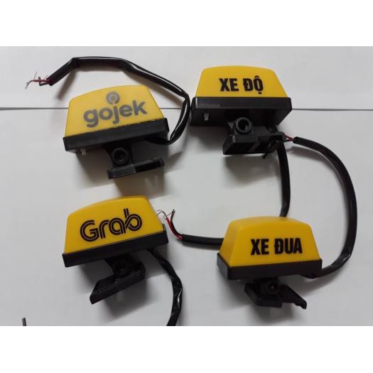 đèn taxi chế gắn chân gương có đèn led