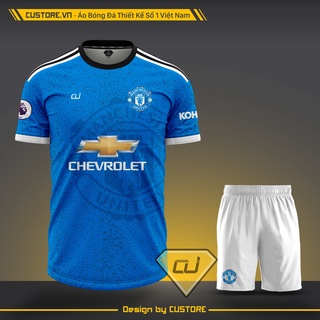 Áo bóng đá áo đá banh CLB/Câu lạc bộ áo MANCHESTER UNITED MU 2021 2022 áo thun nam nữ unisex CUSTORE vải mè nhật giá rẻ