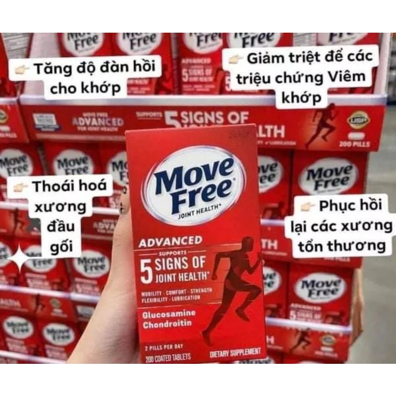 Viên uống Bổ khớp Move Free Joint Health 200 viên Mỹ